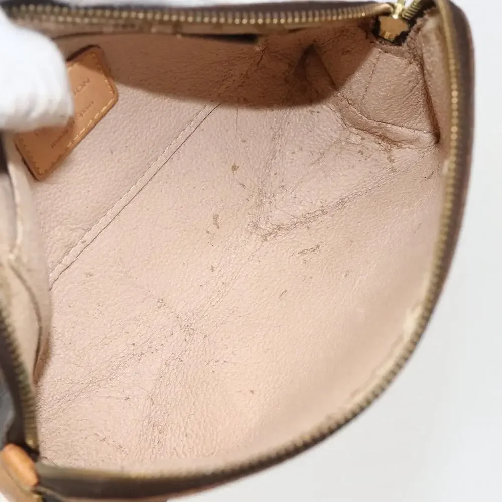 Louis Vuitton Monogram Pochette Cosmetic PM Pouch Brown